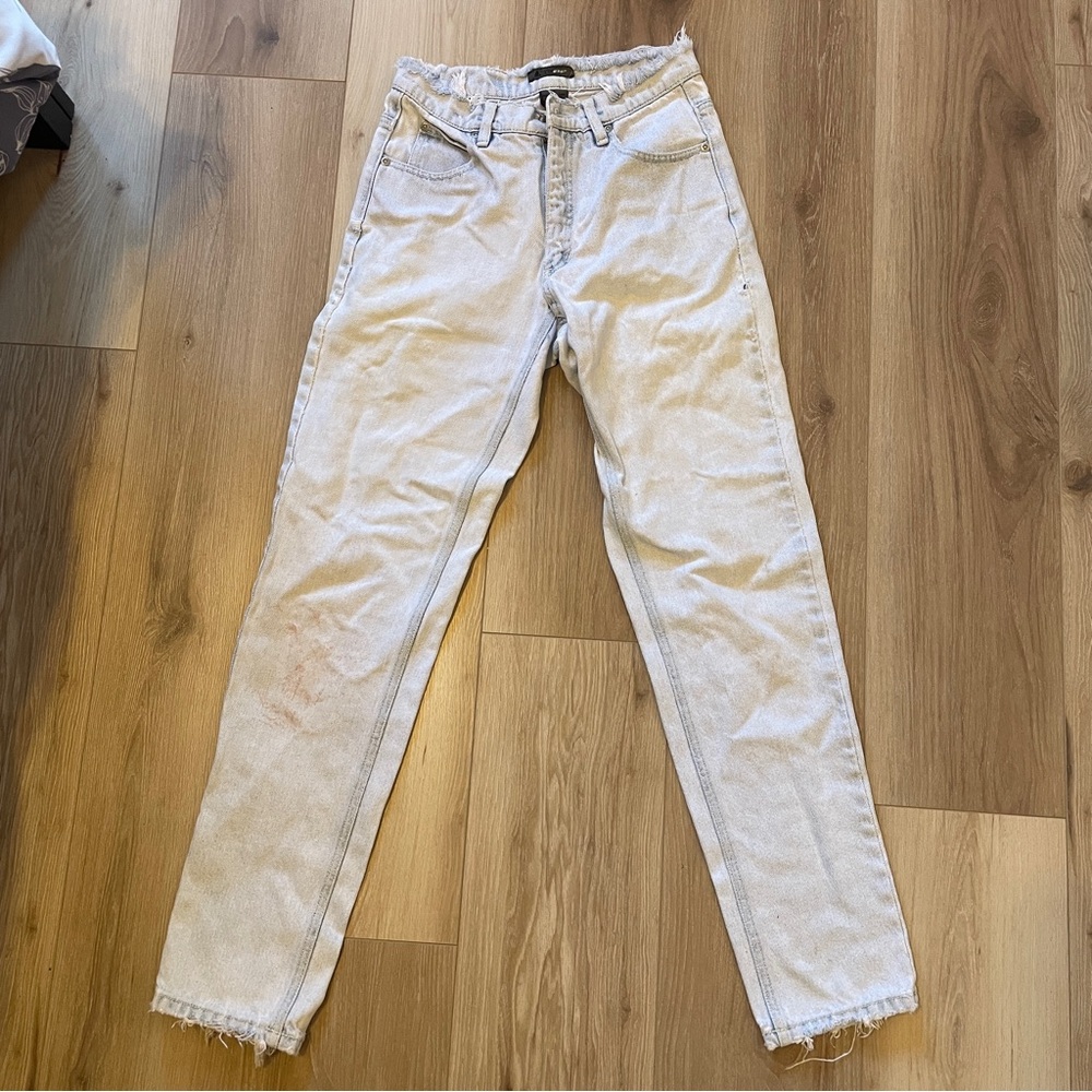 LizWear Vintage distressed light wash Straight Leg Women's Jeans
